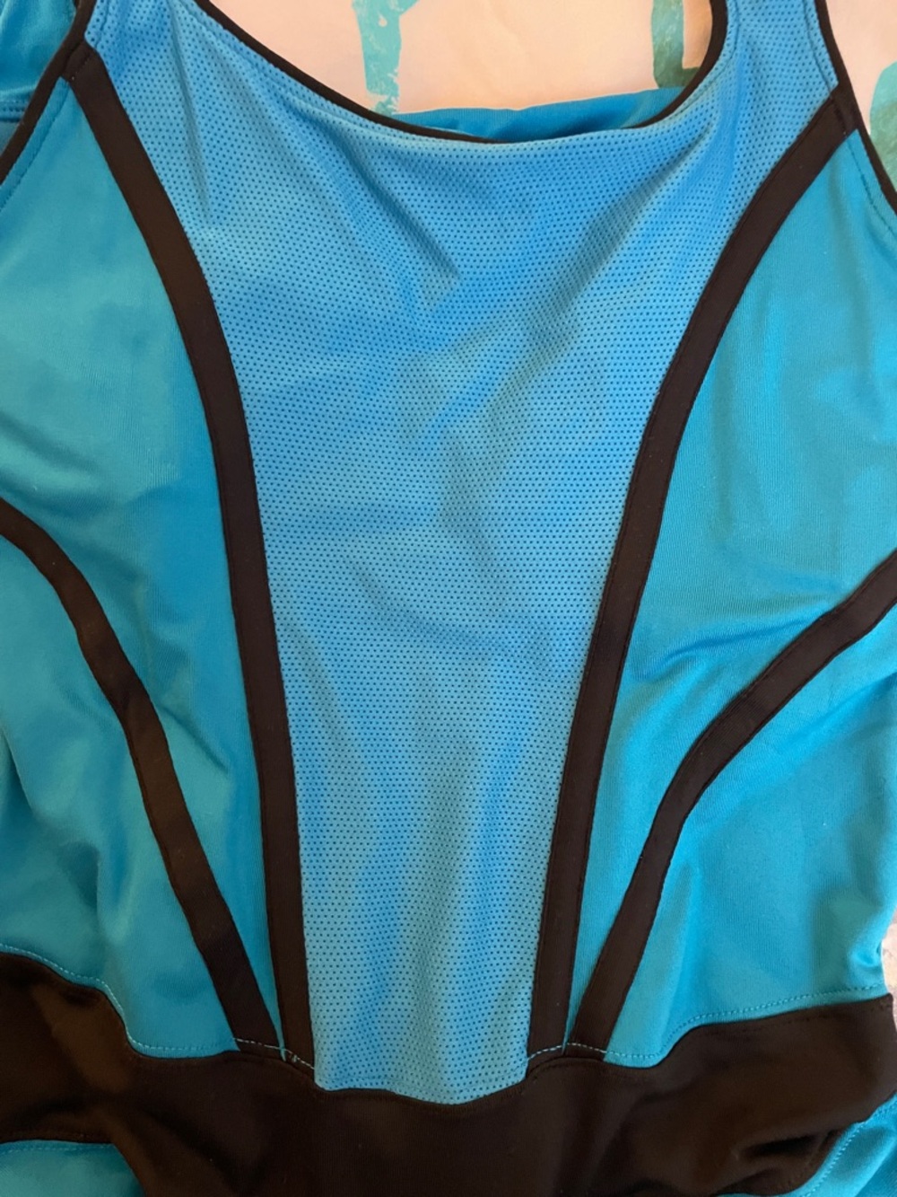 Nike Dry fit Teal Blue Athletic Tennis Golf  Dress with Black Waistband Sz S - Picture 8 of 16